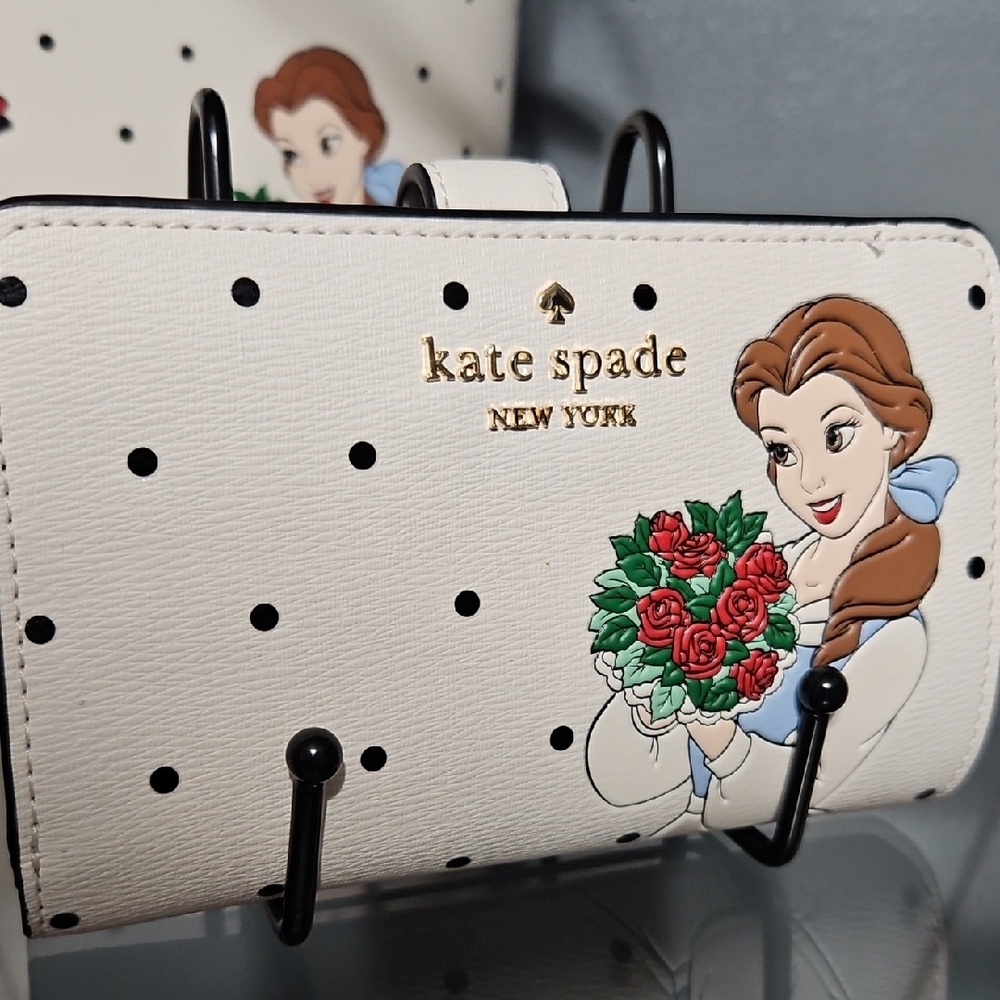 KATE SPADE EUC BEAUTY AND THE BEAST TOTE AND WALLET BUNDLE, Reversible Tote - Picture 6 of 14